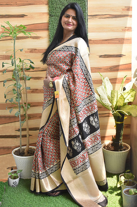 Italian Silk Saree Print 2
