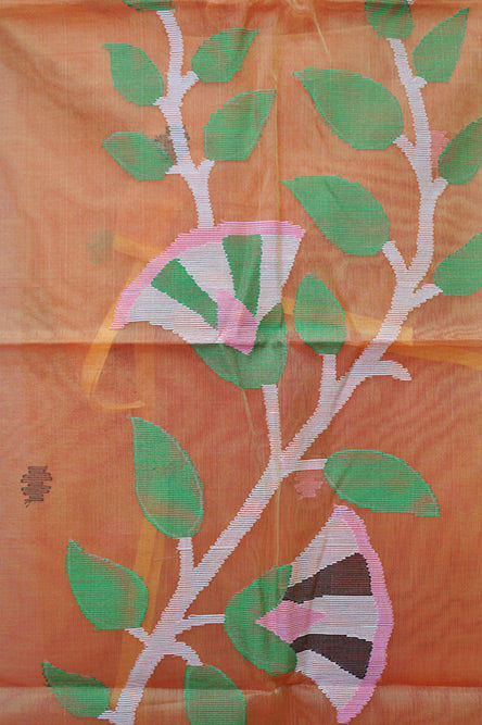 Light Orange Jamdani Suit