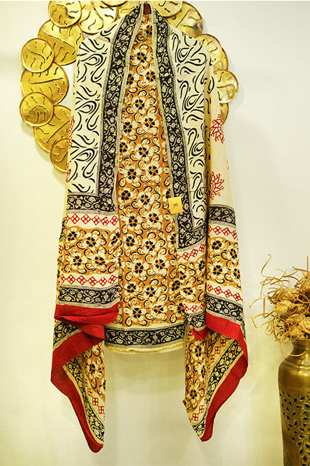 Cotton Suit in Beige Colour