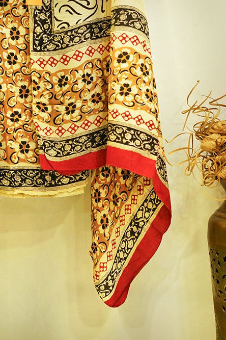 Cotton Suit in Beige Colour