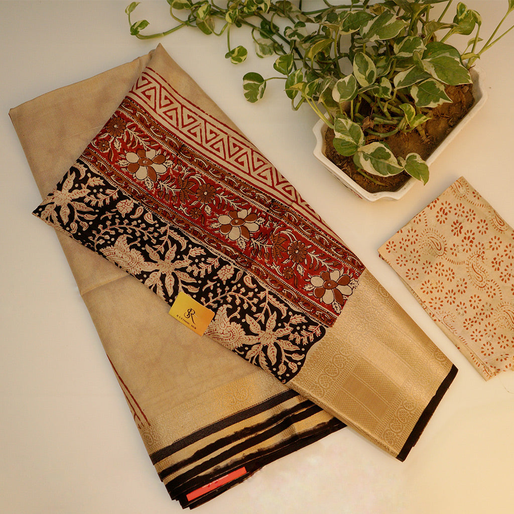 RUSSIAN COTTON Silk Saree Print 1