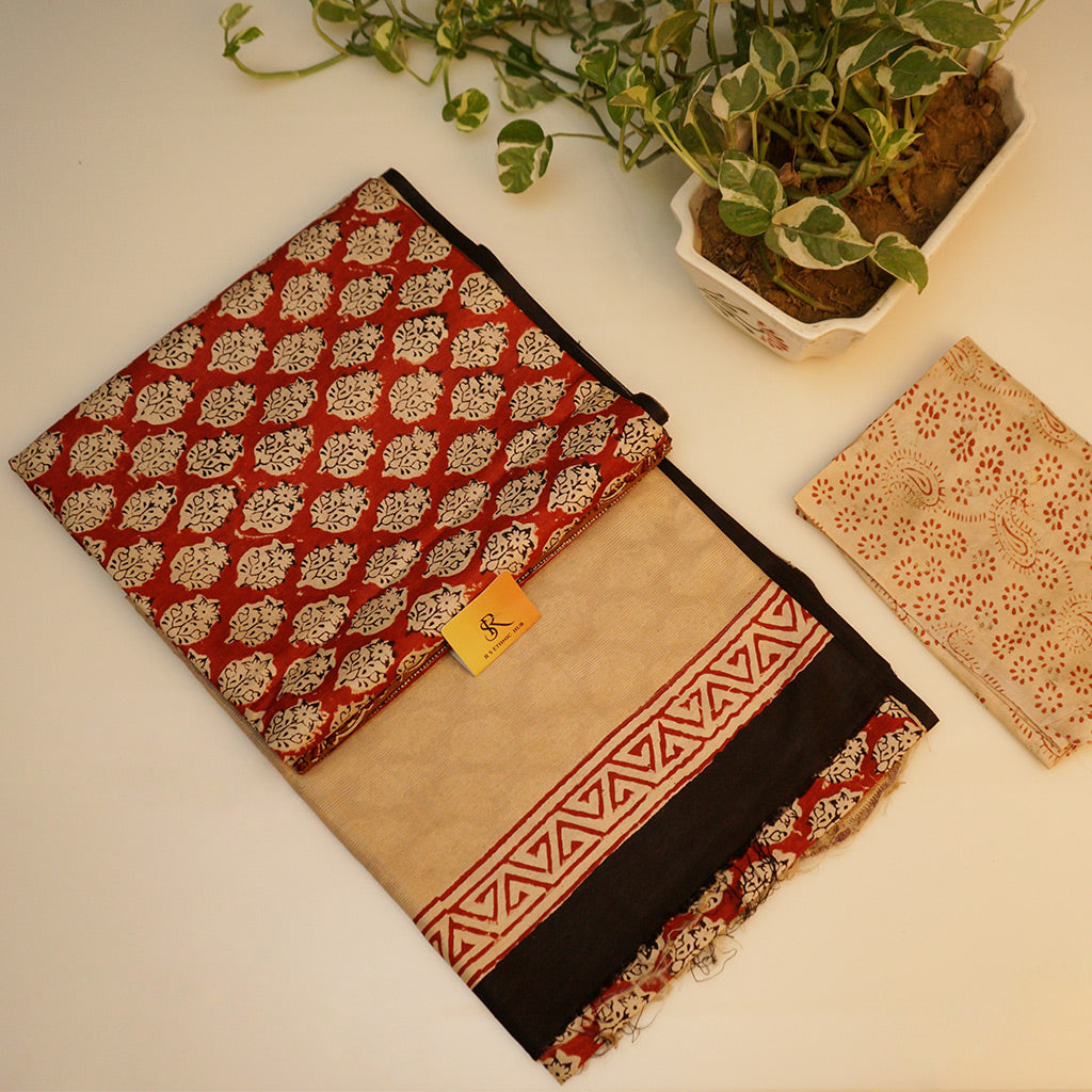 RUSSIAN COTTON Silk Saree Print 1