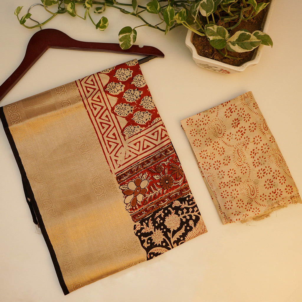 RUSSIAN COTTON Silk Saree Print 1