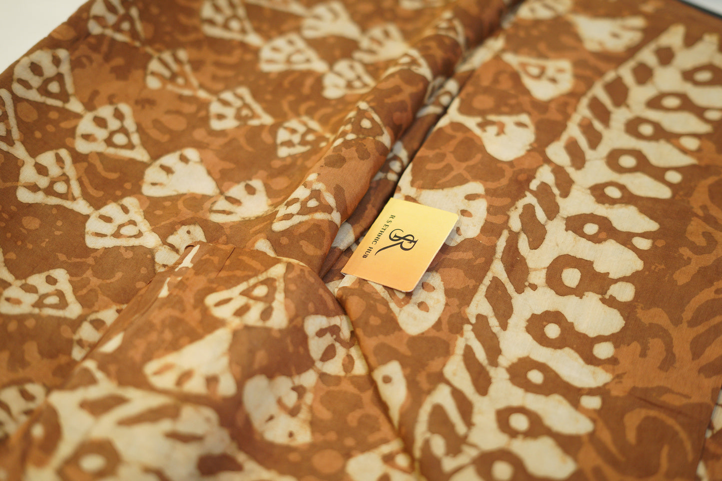 Brown Hand Block Print Cotton Suit